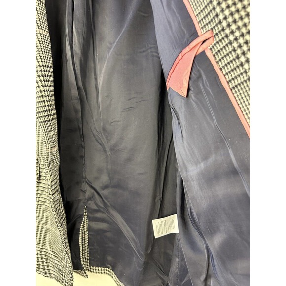 J. Crew Boyfriend Blazer Jacket Plaid Wool Blend J5658 Women's Size 14 - Picture 6 of 6